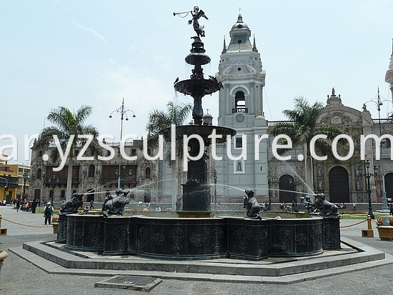 Large Bronze Fountain